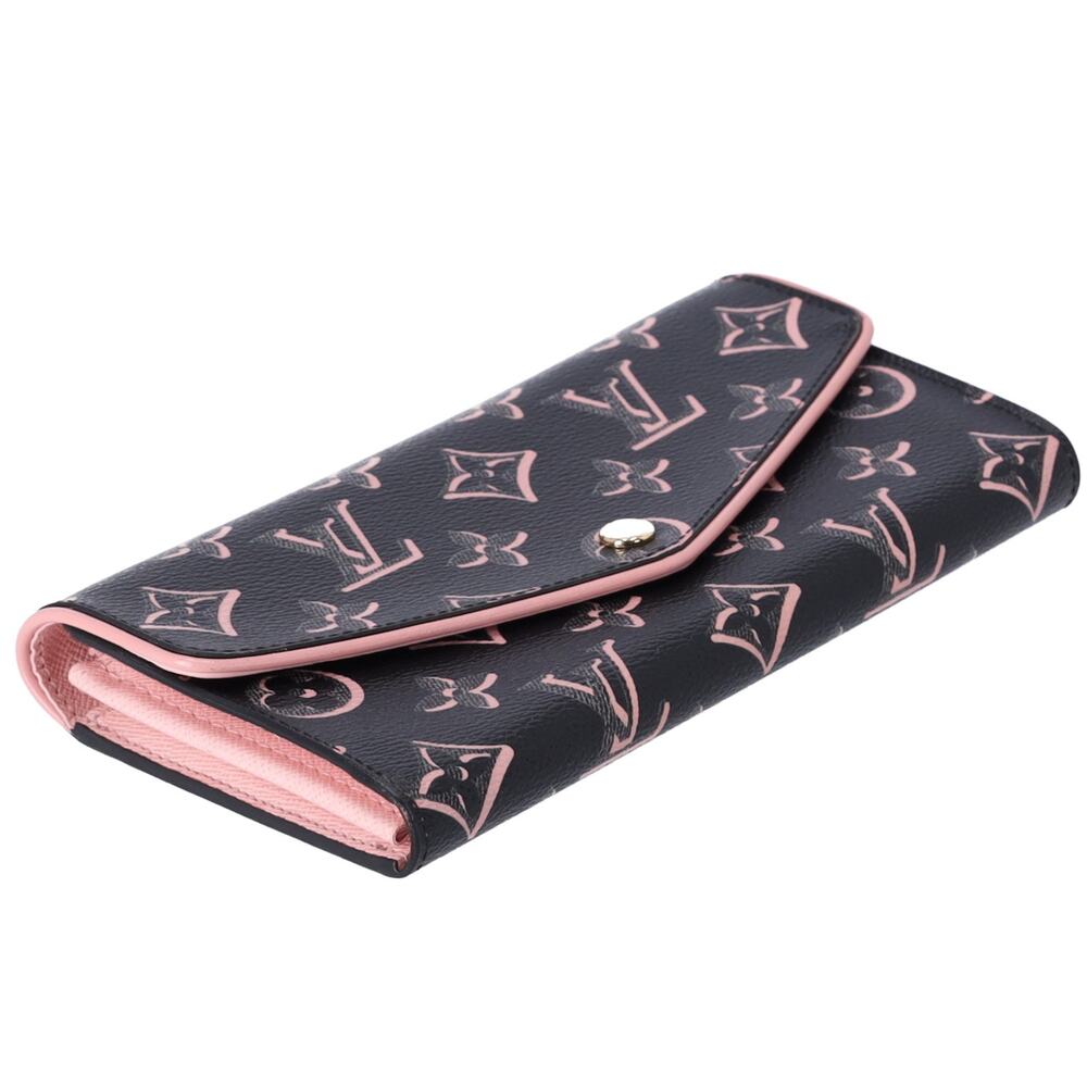 Louis Vuitton Fall For You Sarah Long Wallet M81477 Black Pink - Picture 3 of 6